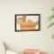 Abstract Handmade Live Edge Wood Slab Wall Décor with Black Frame